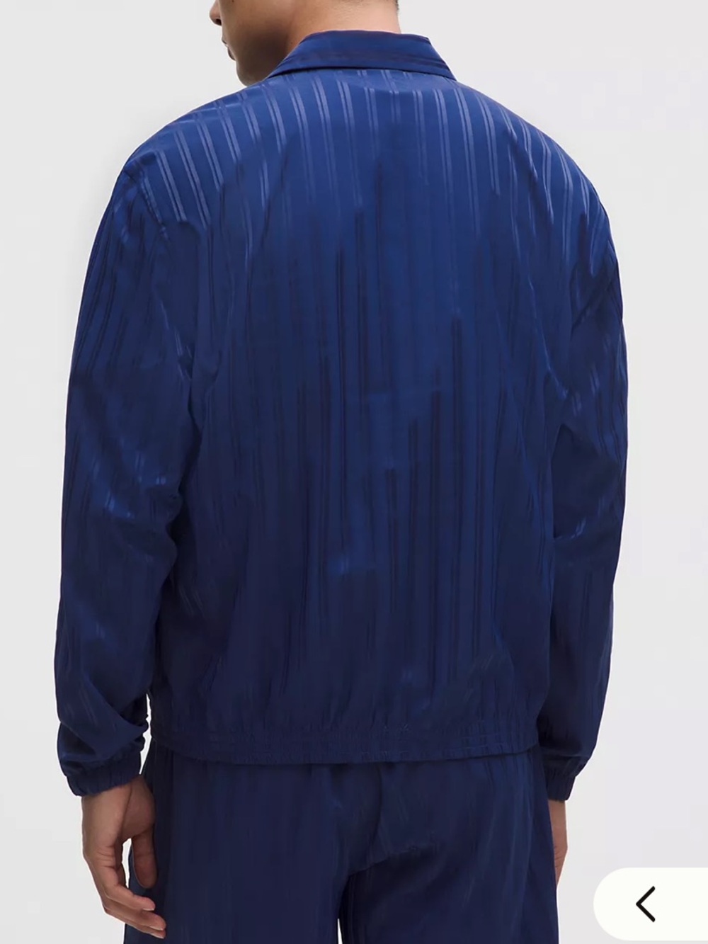 lululemon Satin Stripe Coaches Men’s Jacket Size L - Picture 2 of 10